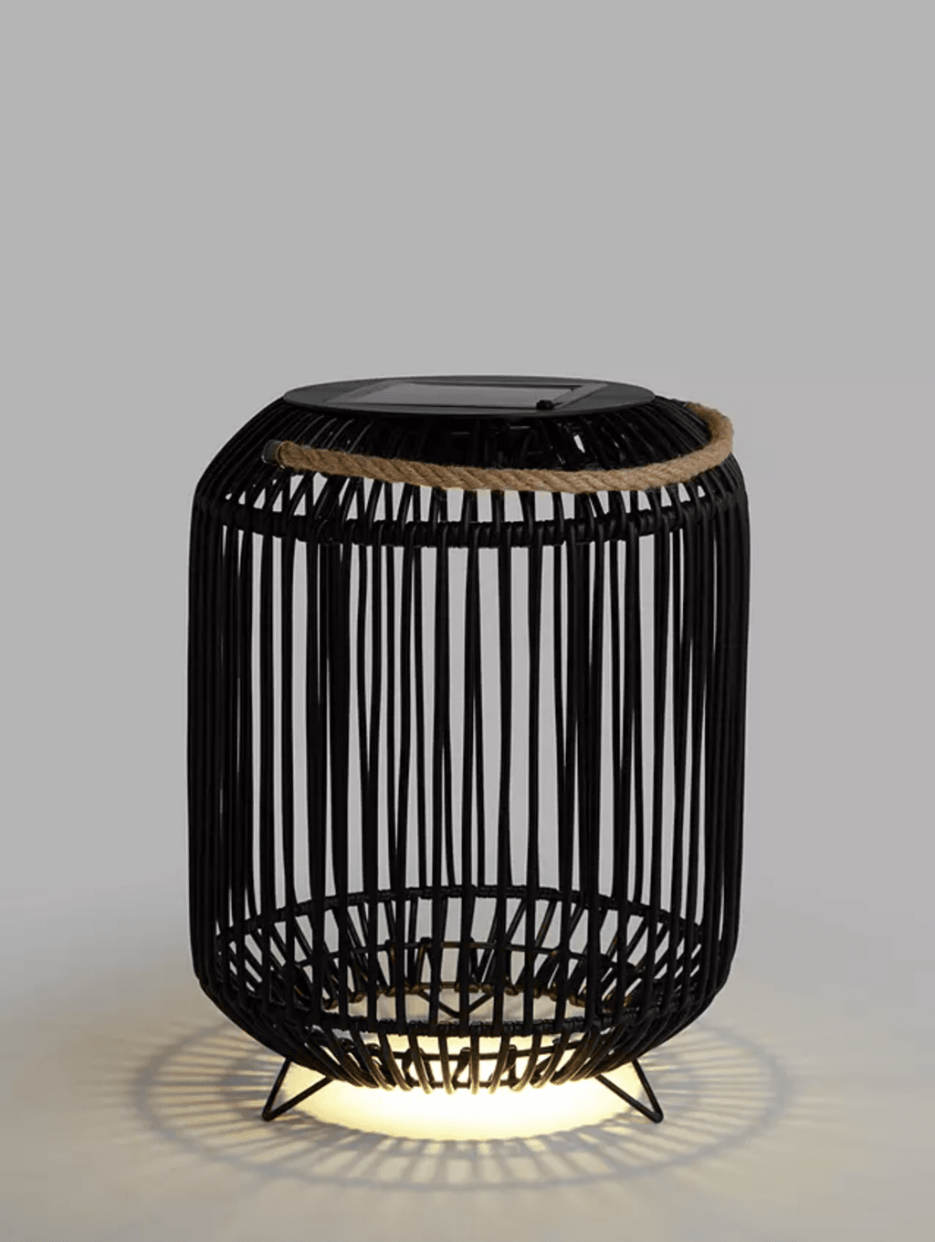 Rattan Solar Powered Garden Lantern small black 45 from John Lewis  Partners.  buttongroup  SHOP NOW