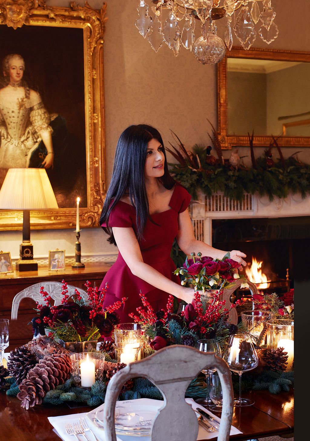 Image may contain Human Person Plant Sophia Maria Lovisa Fredrika Albertina Lamp Table Lamp Indoors and Flower