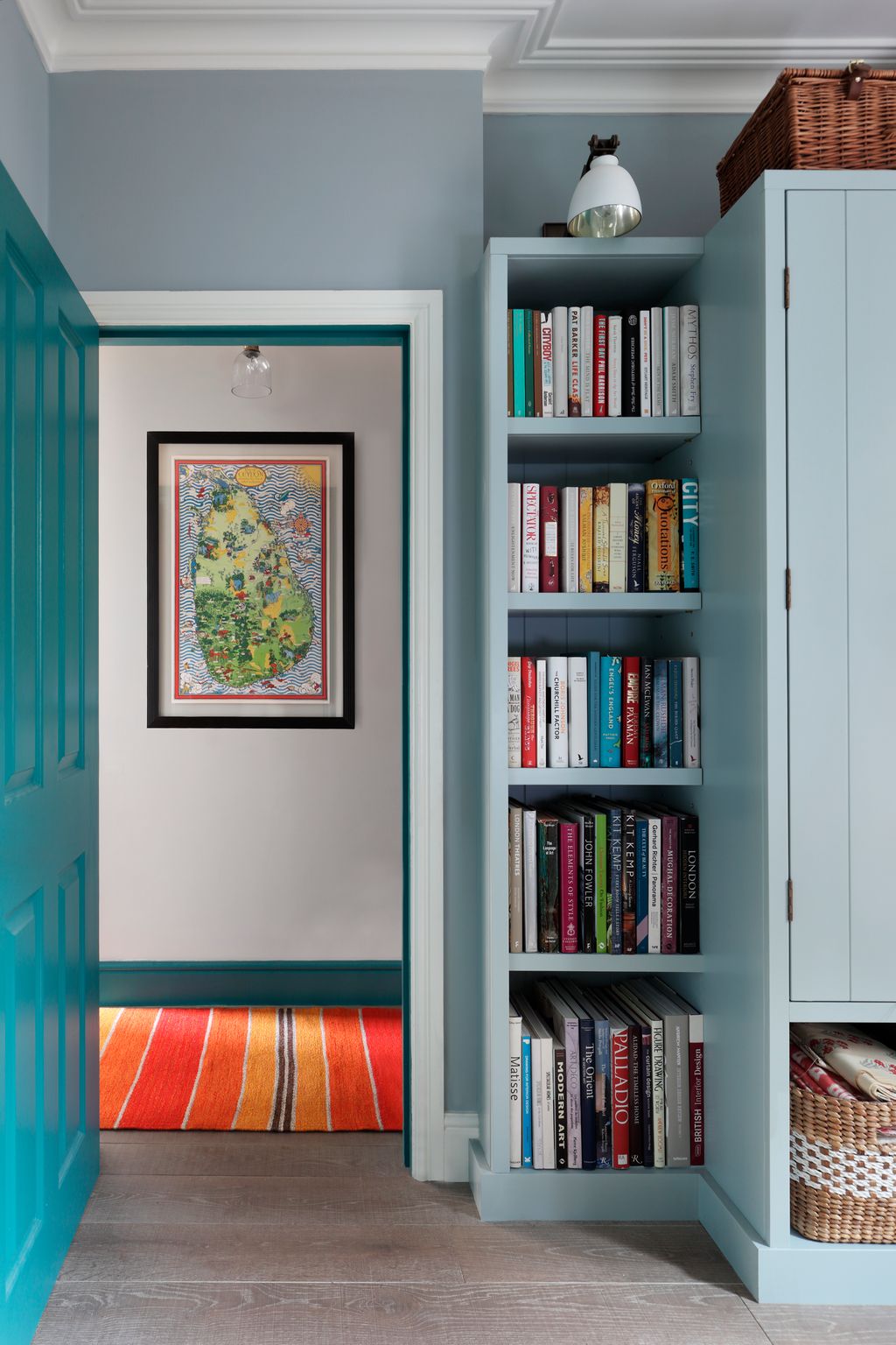 Image may contain Furniture Bookcase and Shelf