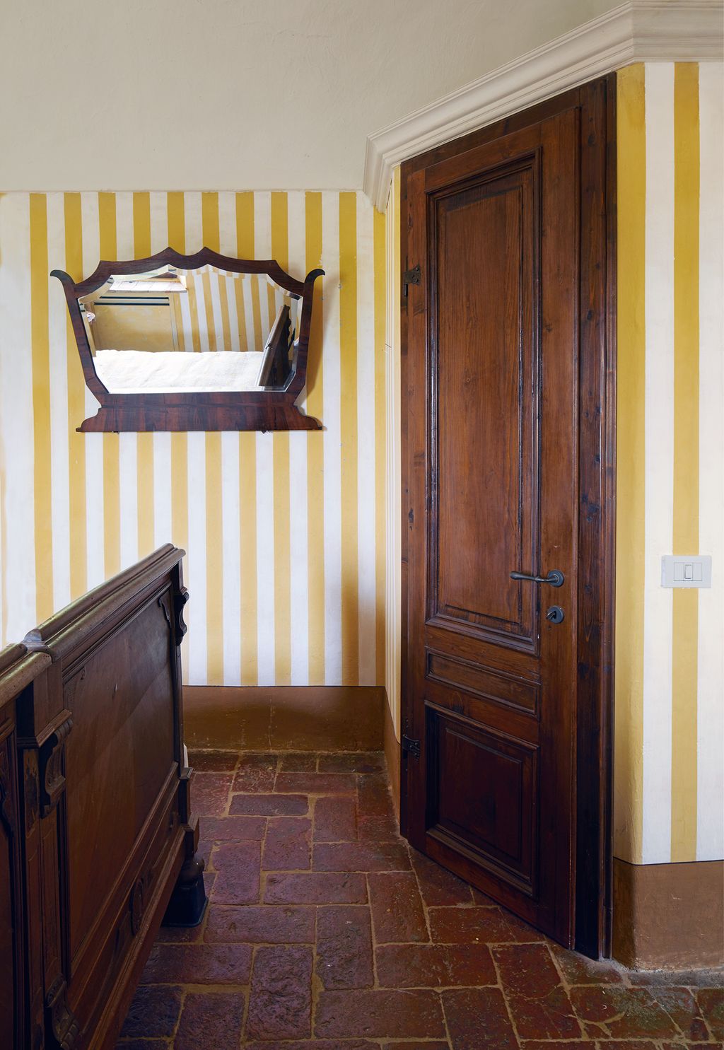 Image may contain Wood Flooring Hardwood Floor Door and Furniture