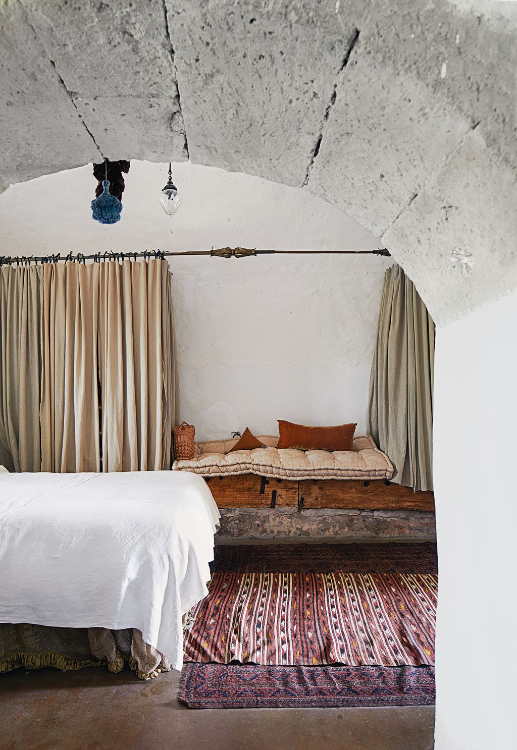 Image may contain Indoors Room Bedroom Furniture Bed Dorm Room Building and Housing
