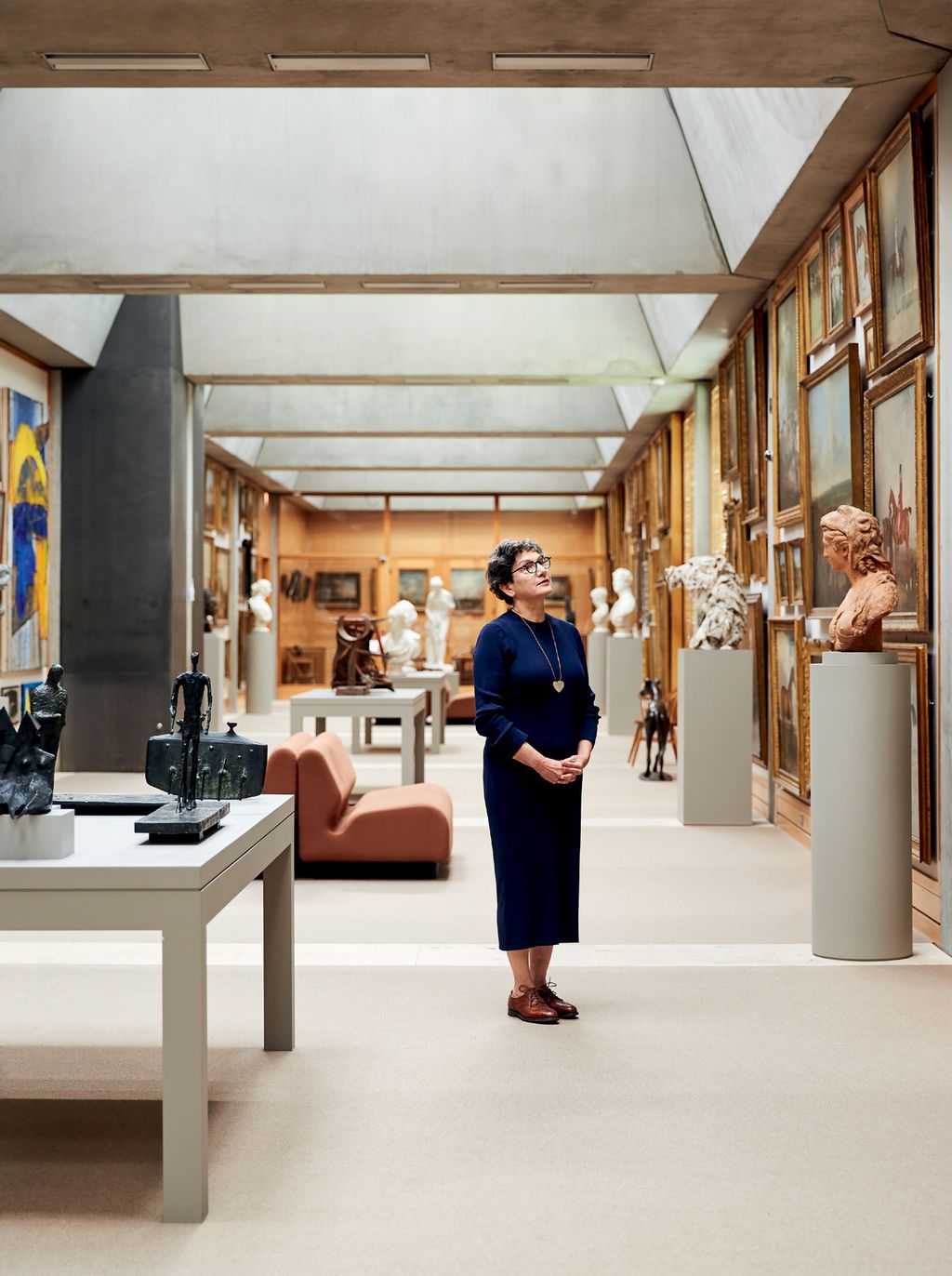 Frances at the Yale Center for British Art in New Haven.