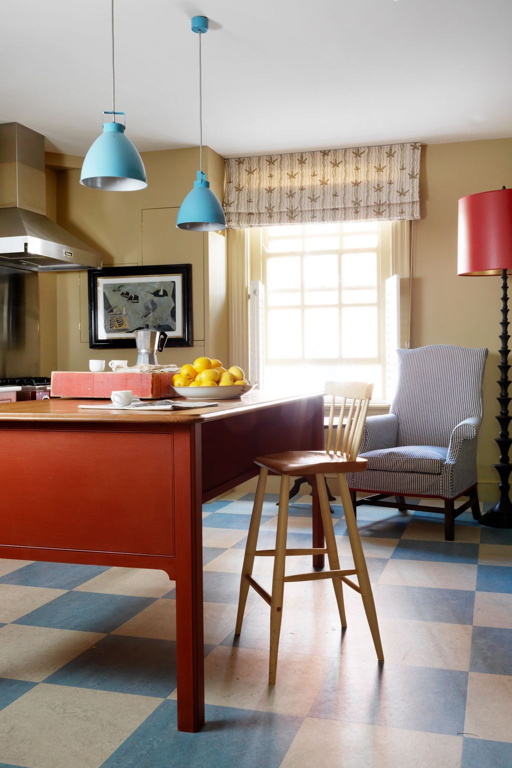 Image may contain Furniture Indoors Room Kitchen Island and Interior Design