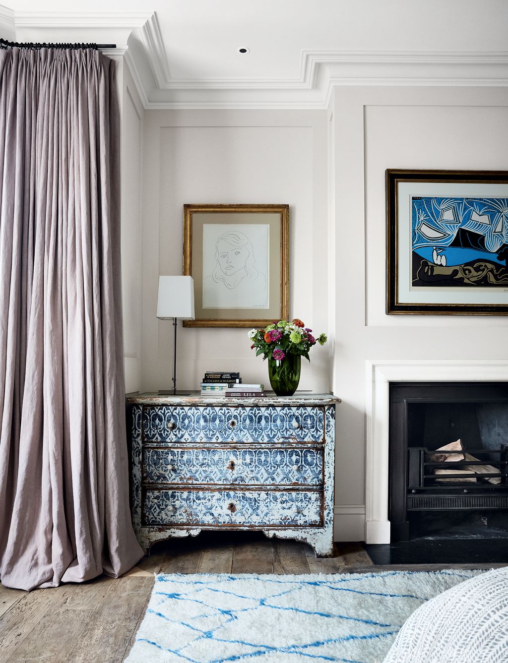 Image may contain Indoors Furniture Interior Design Fireplace Henri Matisse Living Room Room and Hearth