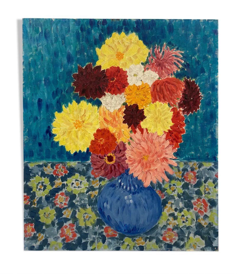 Image may contain Graphics Art Floral Design Pattern and Rug