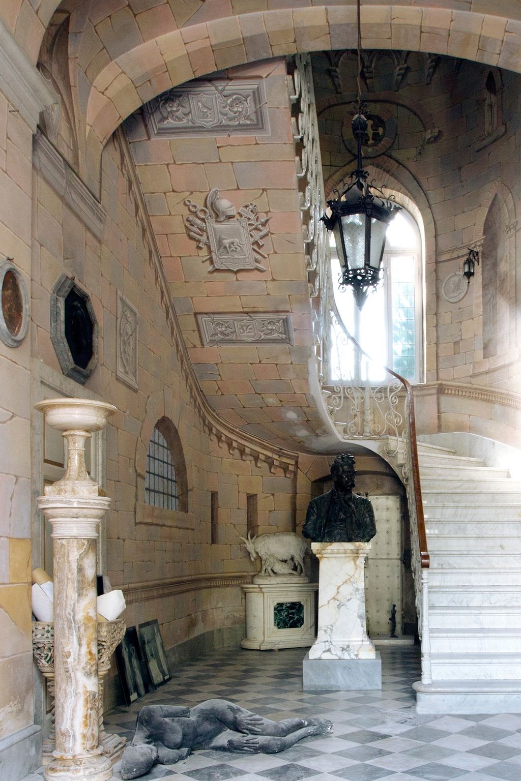 Image may contain Crypt Building Architecture Banister and Handrail