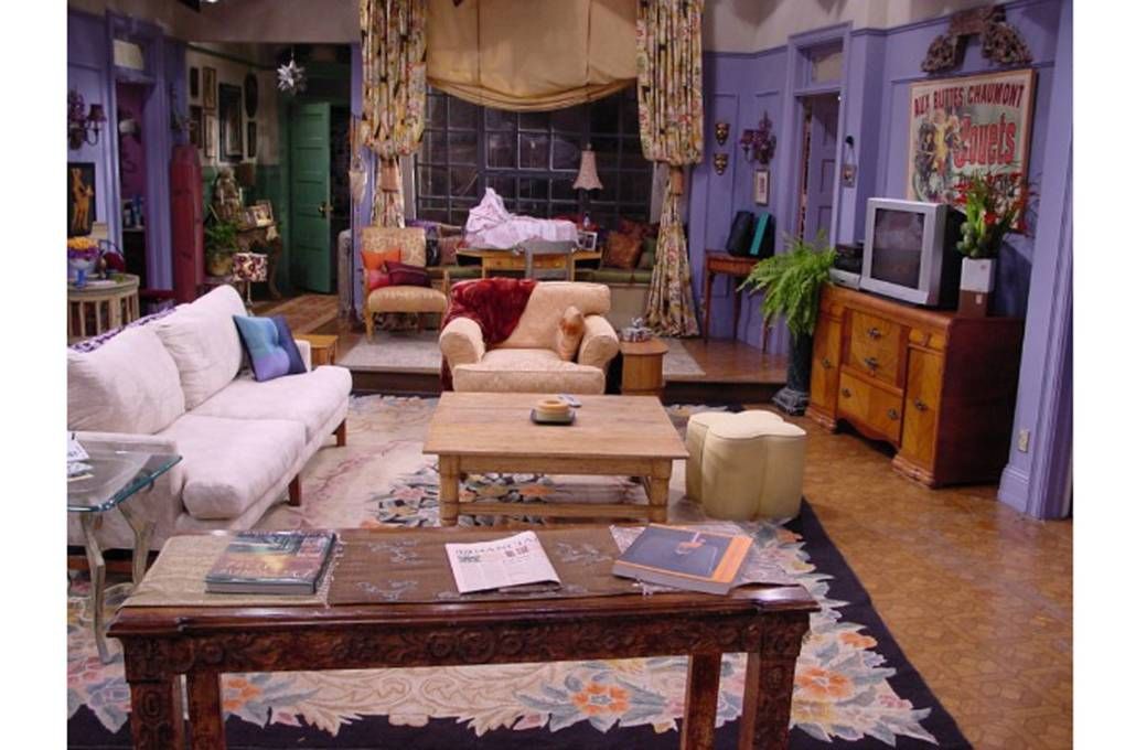 'While Monica's living room in Friends may not be the most ontrend space on our screens what the lilac walls and faded...