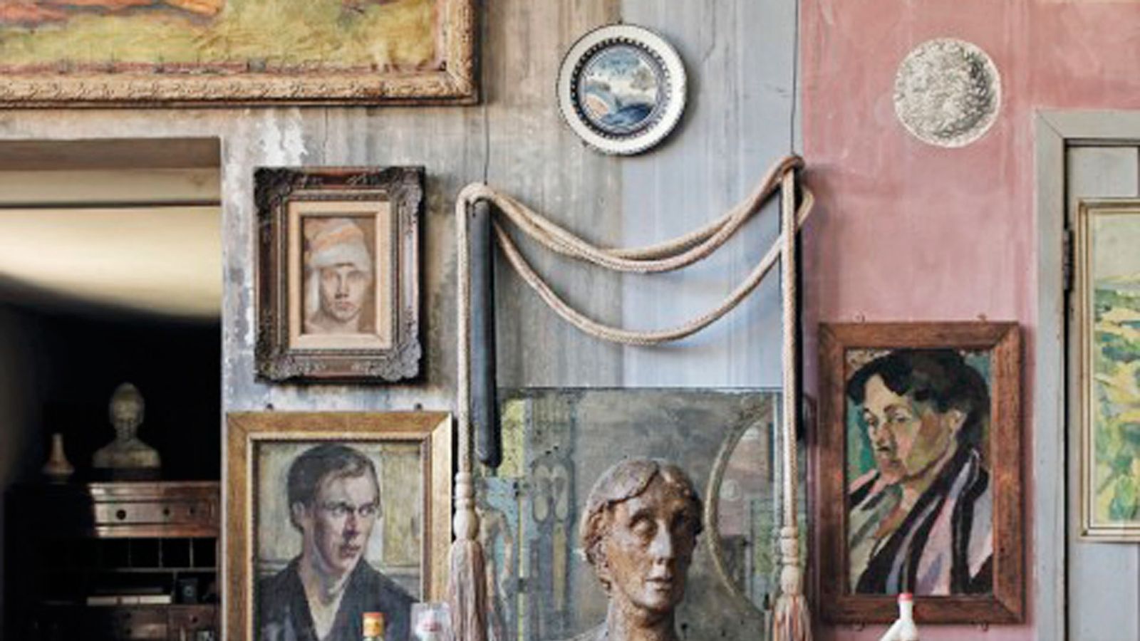 Image may contain: Human, Person, Furniture, Interior Design, Indoors, Virginia Woolf, Architecture, Building, and Church