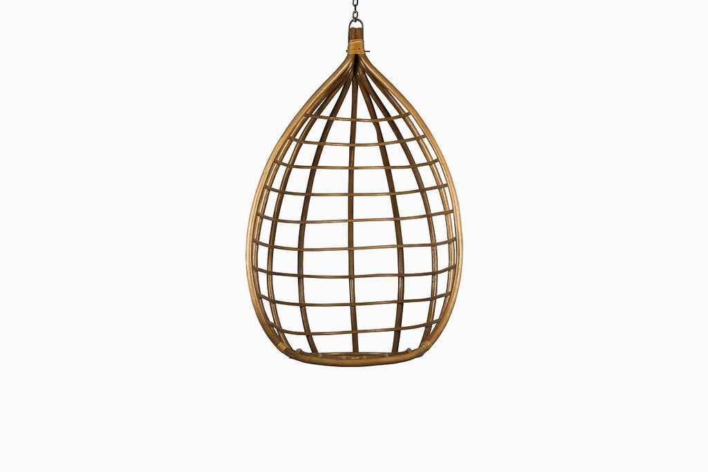 Rattan hanging chair by Raj Tent Club 325.  buttongroup Shop now