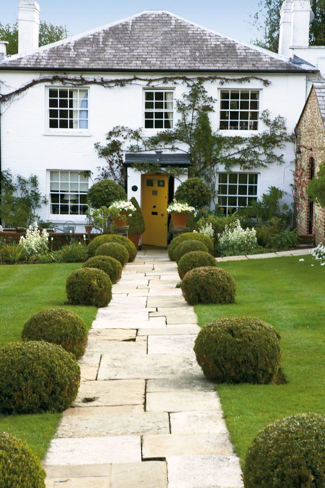 Image may contain Grass Plant Flagstone Vegetation Path Walkway Tree Lawn and Outdoors