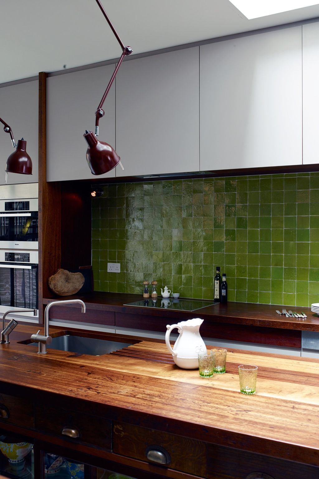 Image may contain Wood Hardwood Interior Design Indoors Room Plywood and Kitchen