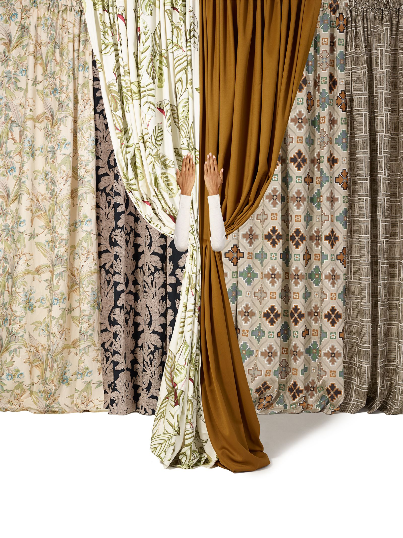 Image may contain Curtain