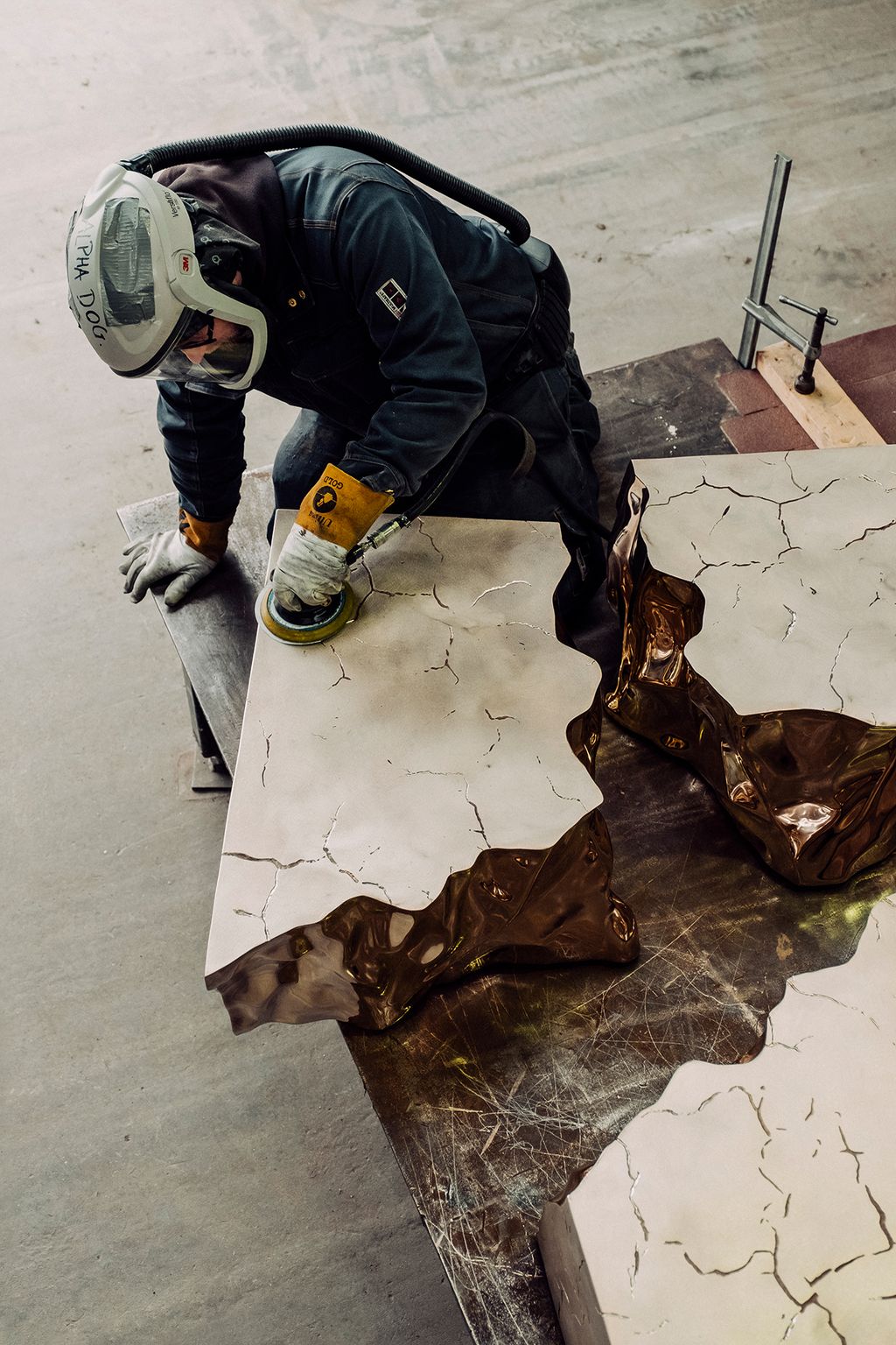 Image may contain Helmet Clothing Apparel Human Person Footwear and Shoe