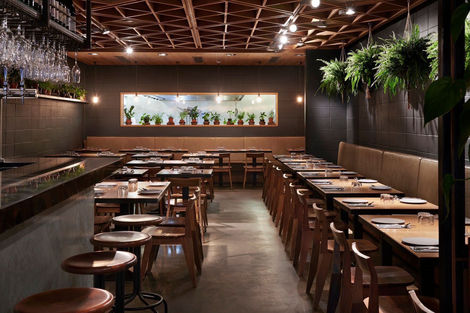 Image may contain Restaurant Furniture Chair Cafeteria and Cafe