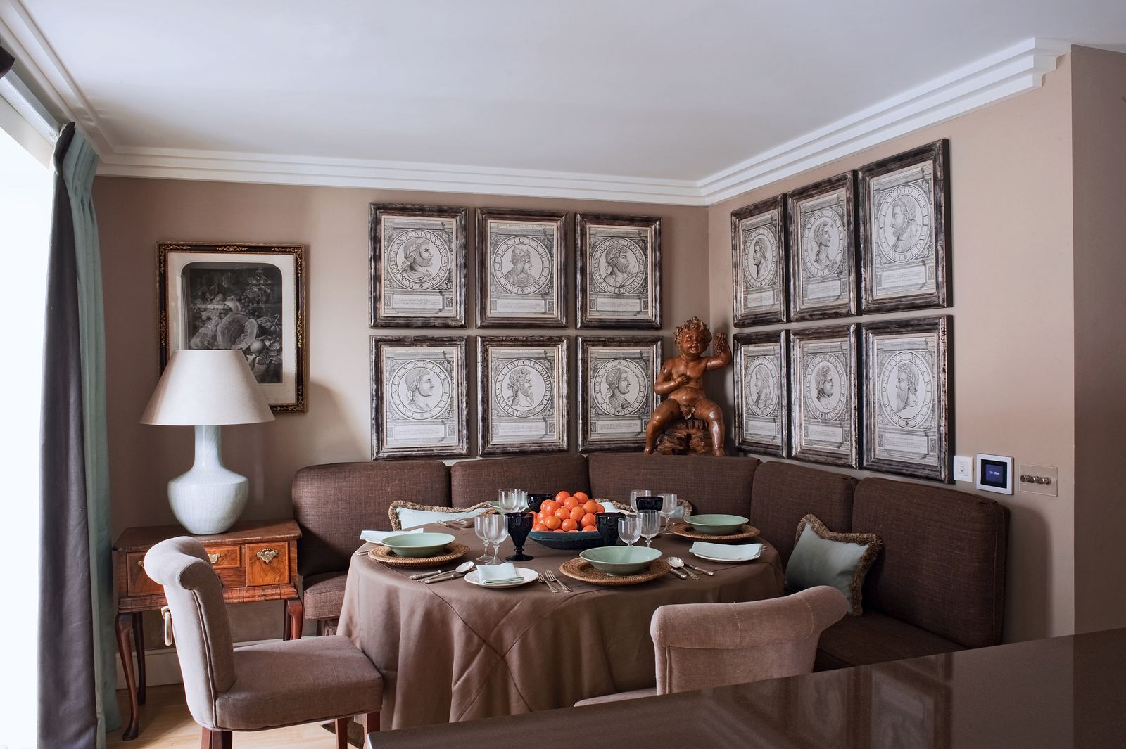 Image may contain Furniture Interior Design Indoors Room Chair Living Room Dining Room Table Dining Table and Wood