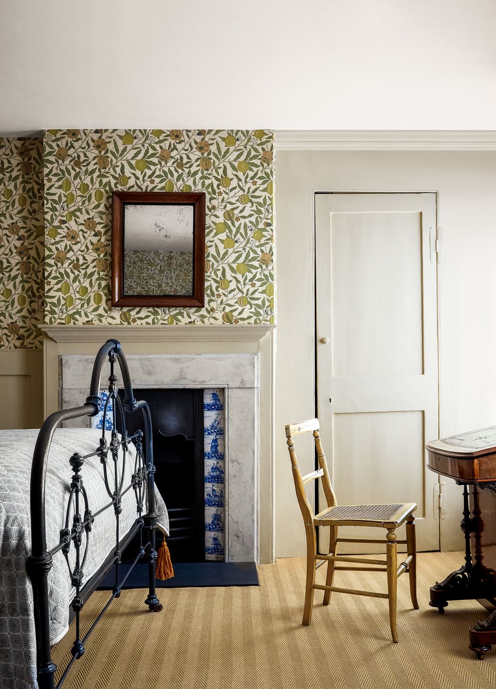 Image may contain Furniture Chair Indoors Living Room Room Home Decor Wood Fireplace Flooring and Electronics