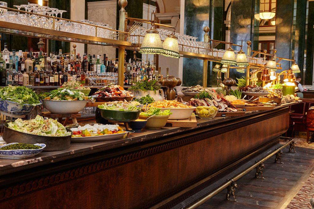 Image may contain Food Meal Restaurant Buffet and Cafeteria