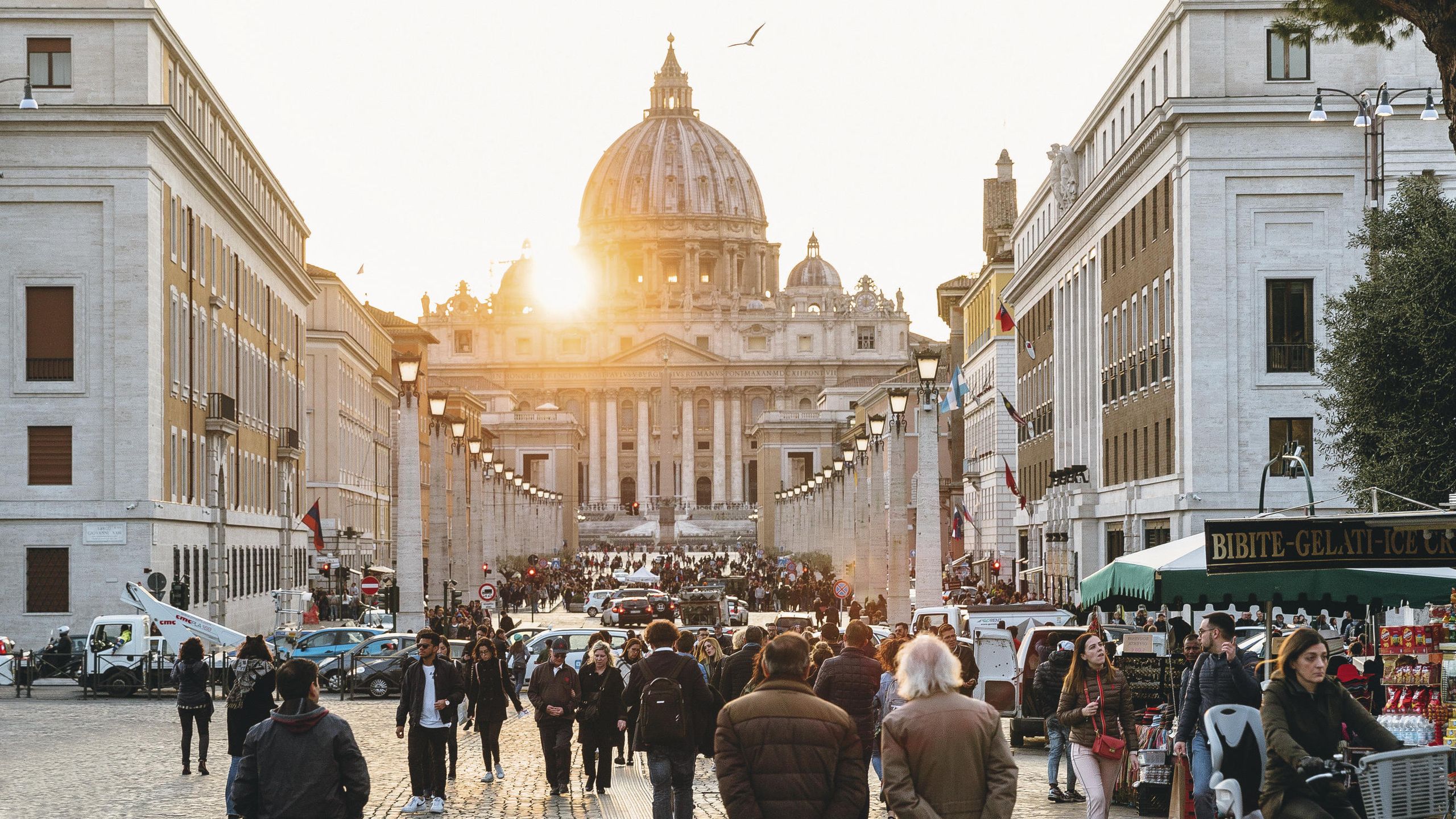 Image may contain Human Pedestrian Person Path Walkway Transportation Vehicle Bicycle Bike City Town and Urban