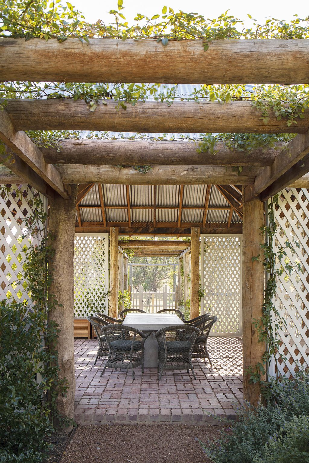 A garden pergola