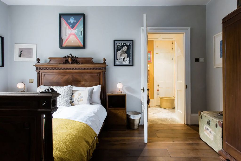 Image may contain Room Bedroom Indoors Furniture Ayako Wakao Wood Flooring Interior Design Bed Floor and Hardwood