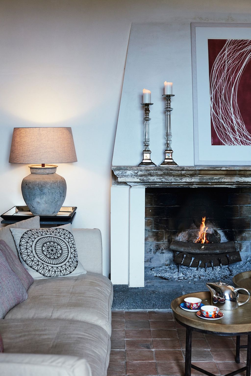 A stylish manelpiece can be attributed to Jon's heritage. 'I'm originally from Norway and I wanted to reflect my...