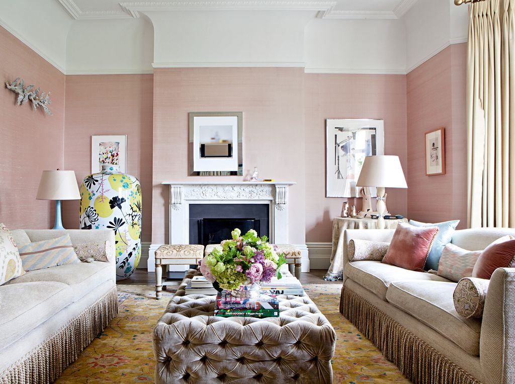 A pot by Felicity Aylieff dominates a corner of the drawing room.