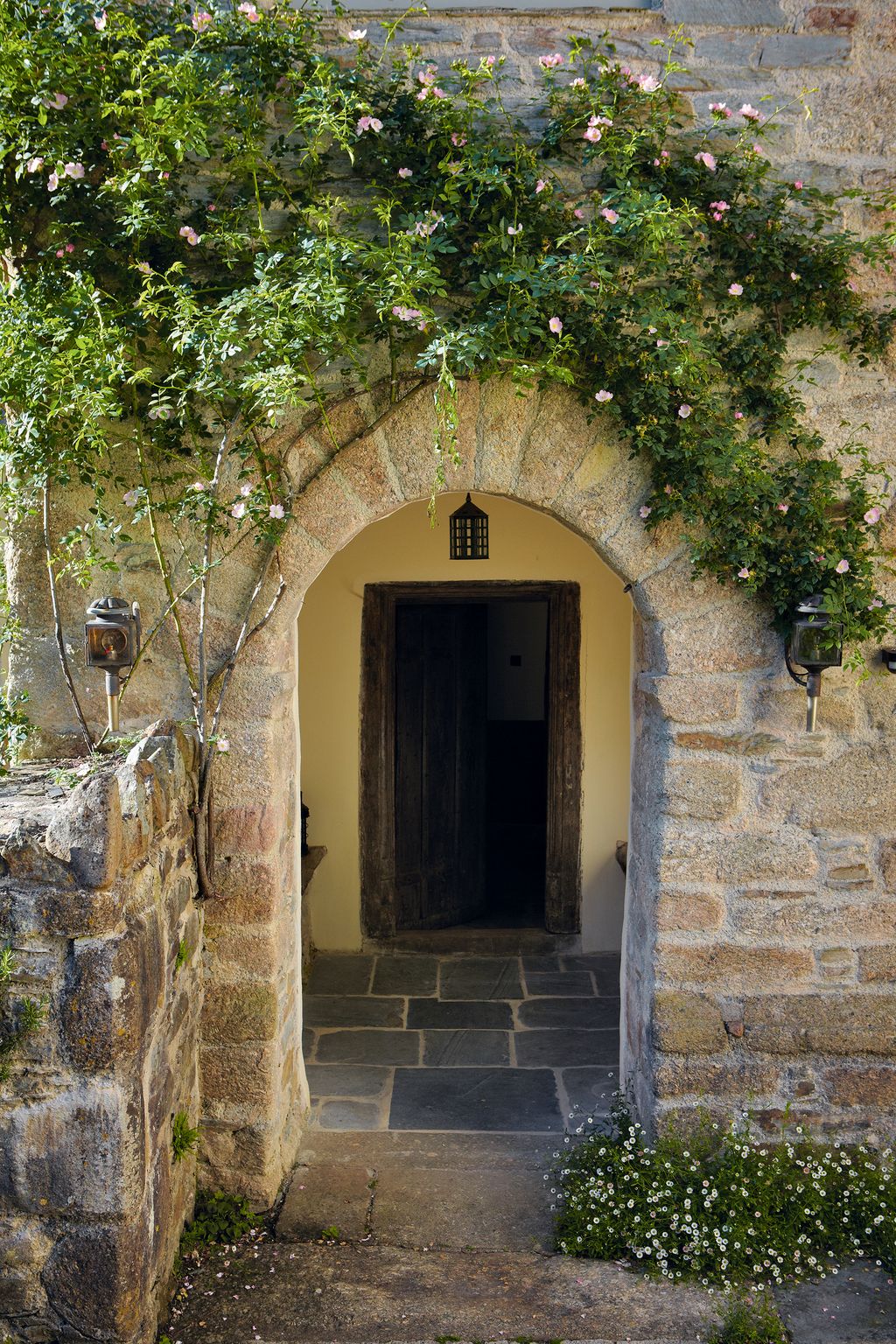 Image may contain Walkway Path Flagstone Sidewalk Pavement Door Plant and Wall