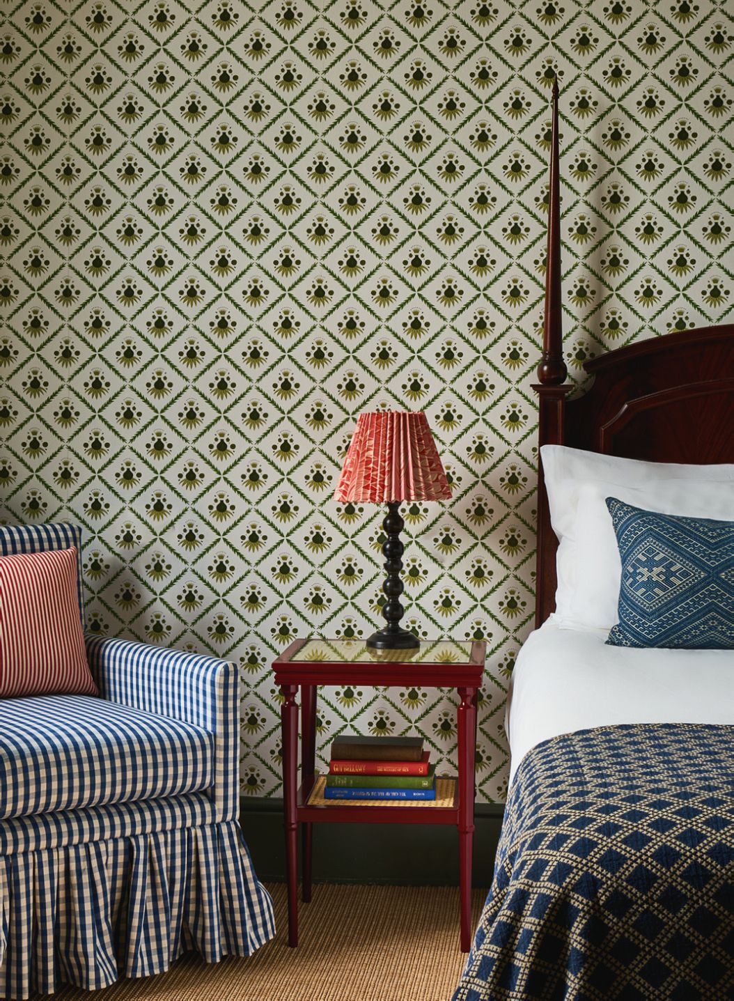 Image may contain Cushion Pillow Lamp Table Lamp Living Room Indoors Room Interior Design and Furniture