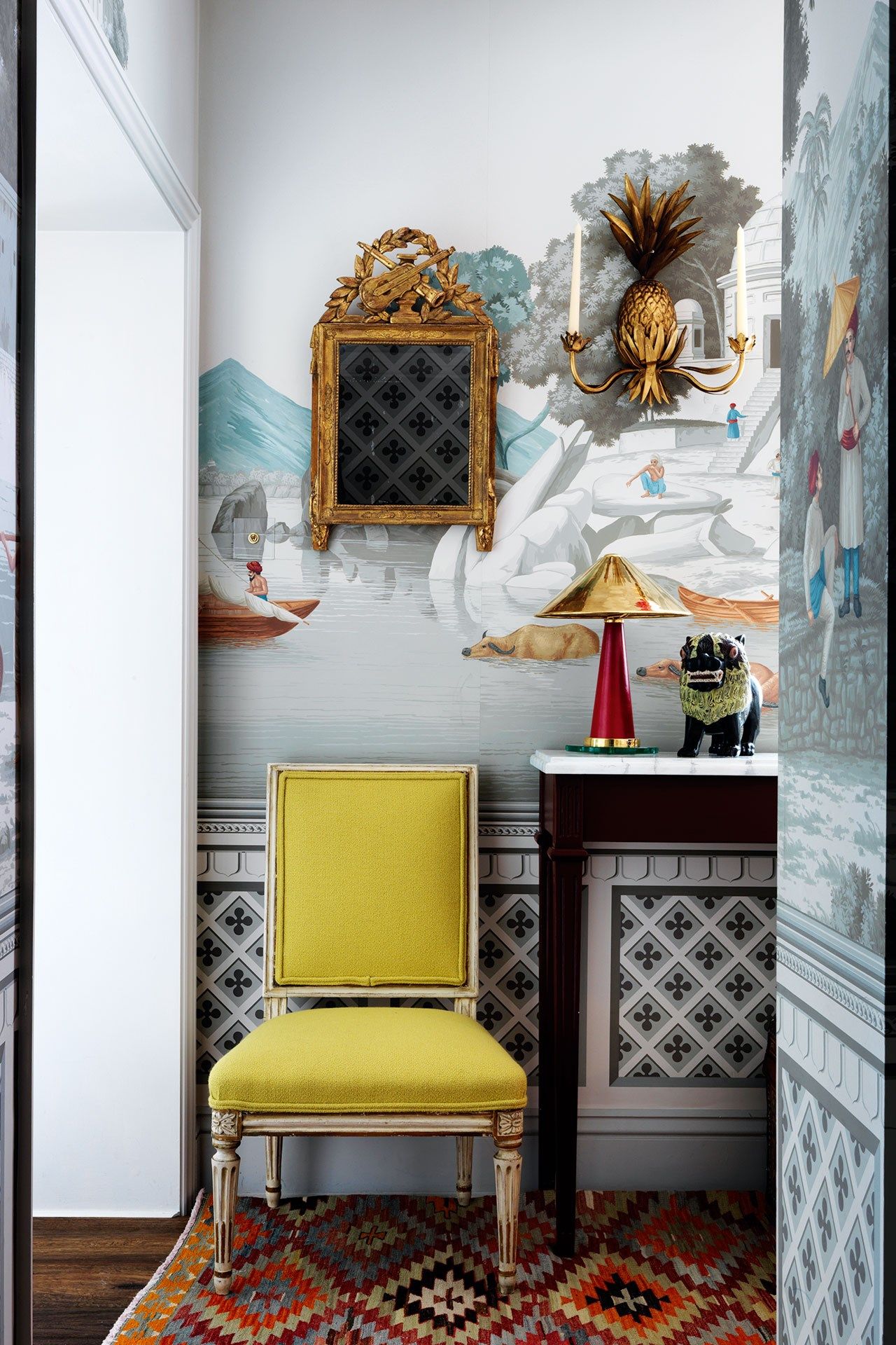 Image may contain Furniture Home Decor Interior Design Indoors Chair and Rug