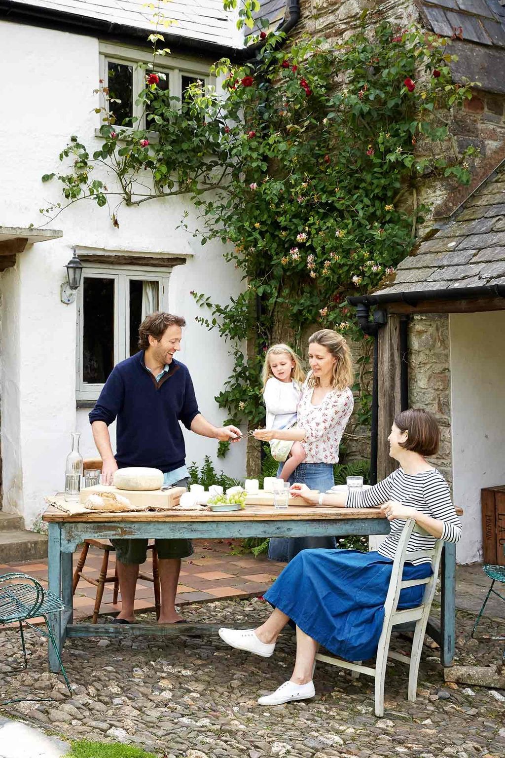Laura with friends cheesemakers Will and Caroline Atkinson and their daughter Kitty.  Like this Then you'll love  15...