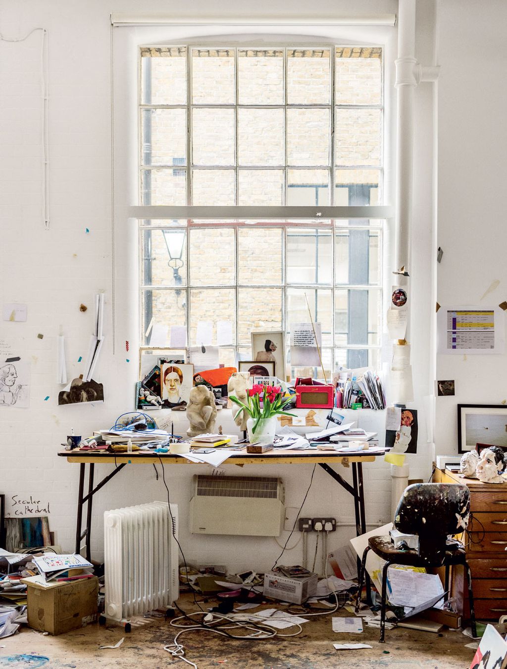 Image may contain Furniture Desk Table and Workshop