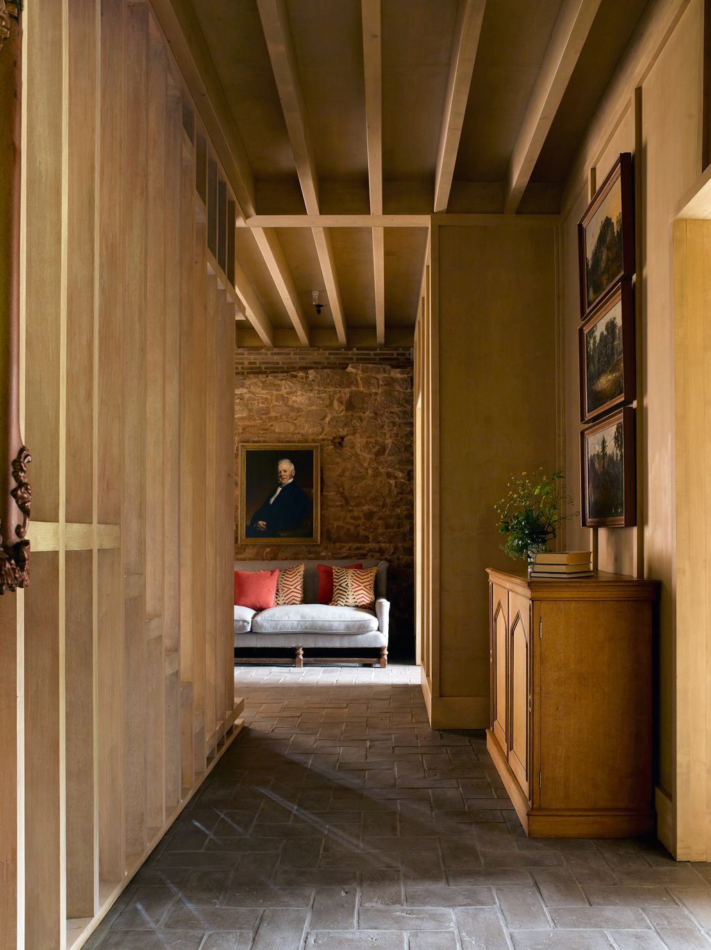 Three Victorian paintings of Astley hang in the hall.