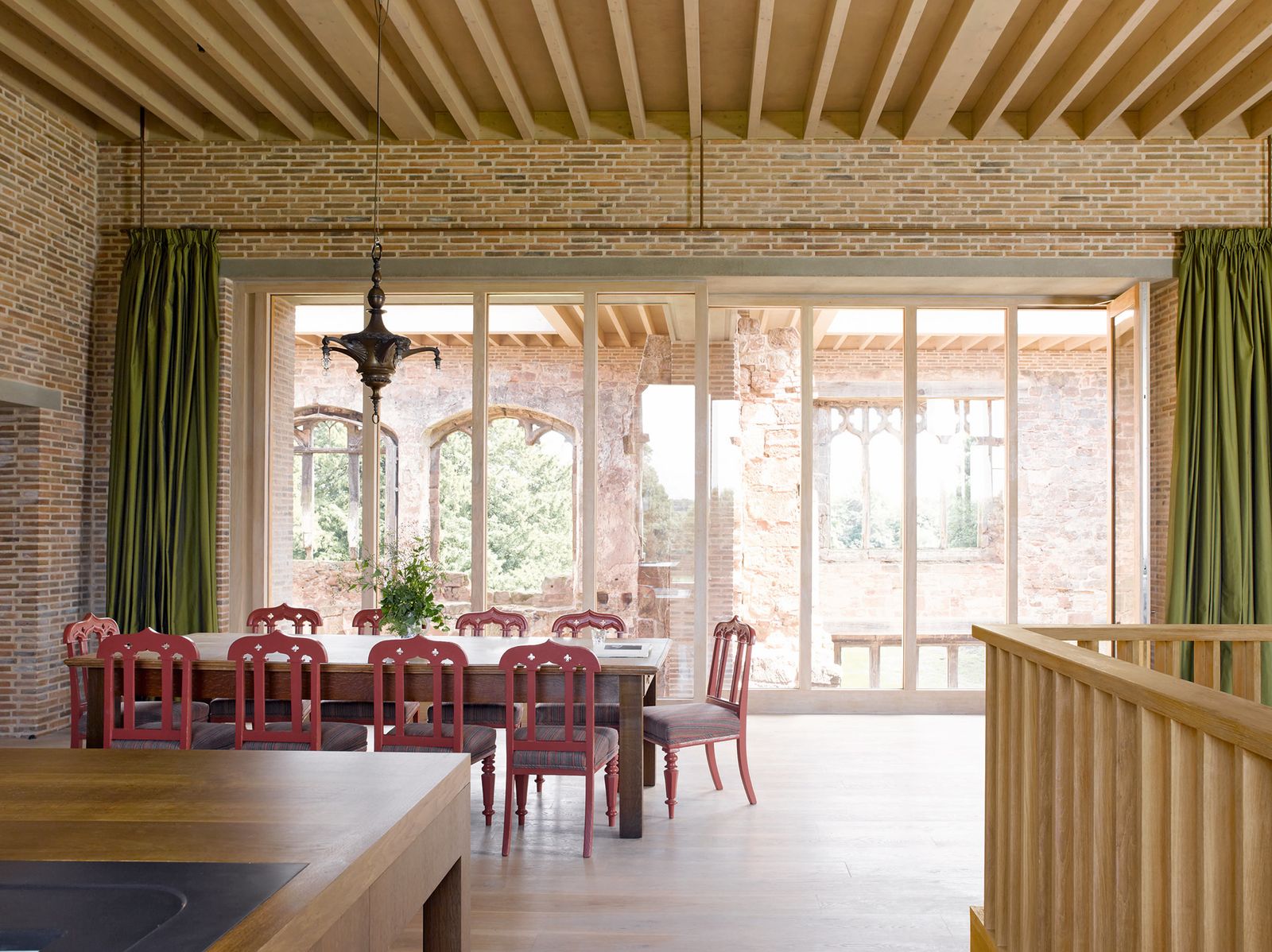 Image may contain Furniture Chair Flooring Wood Floor Interior Design Indoors Hardwood Plywood and Restaurant