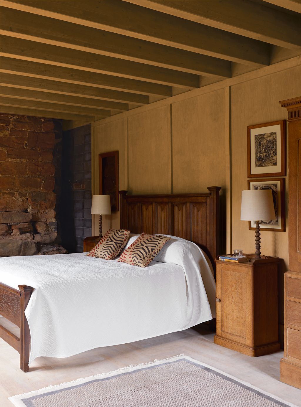 Warwick Fabrics in Bourtonon theWater supplied the fabrics throughout including 'Masara' used for the cushions in this...