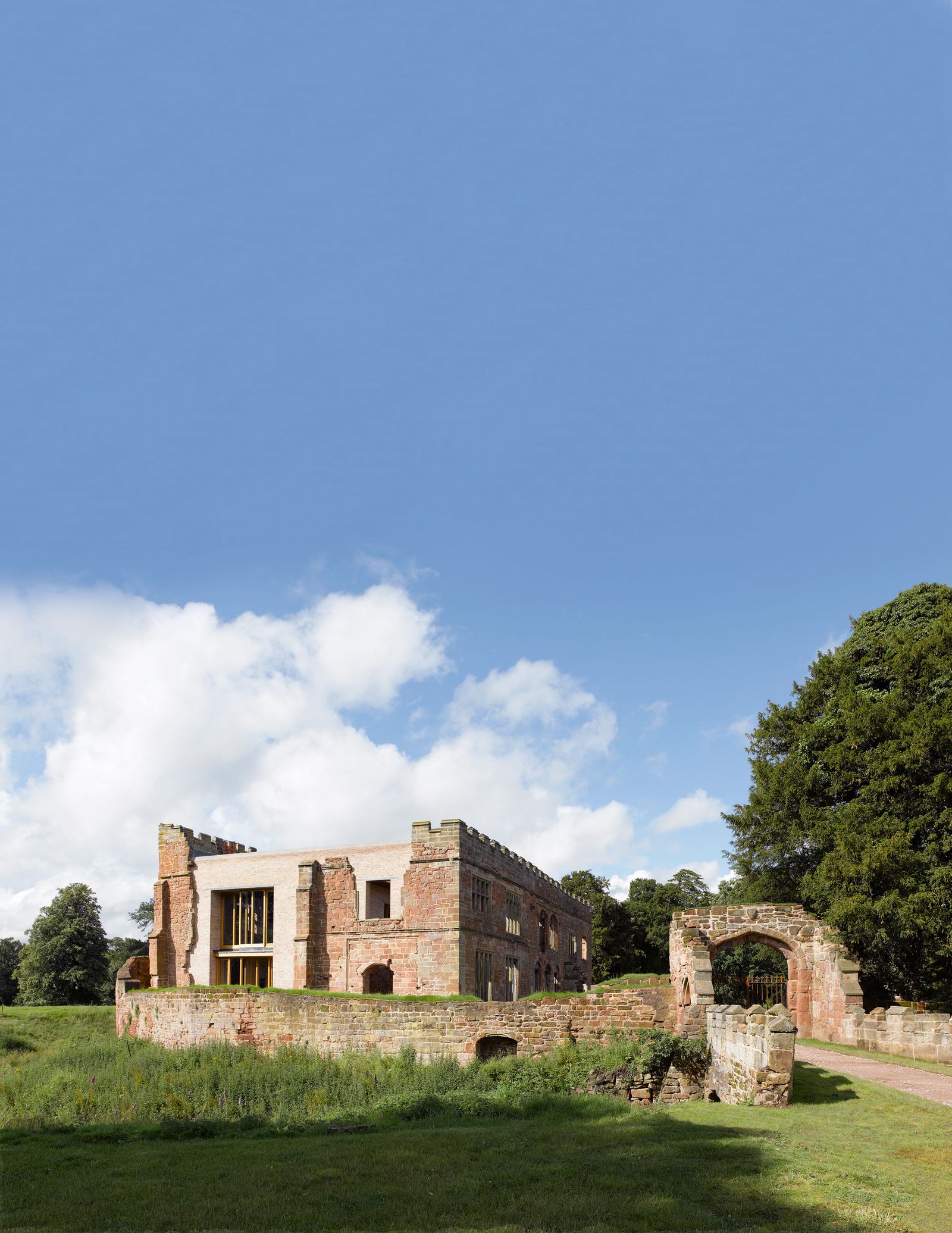 A ruined medieval castle is brought back to life by an extraordinary modern dwelling