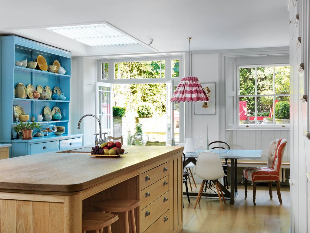 Image may contain Furniture Chair Indoors Room Kitchen and Kitchen Island