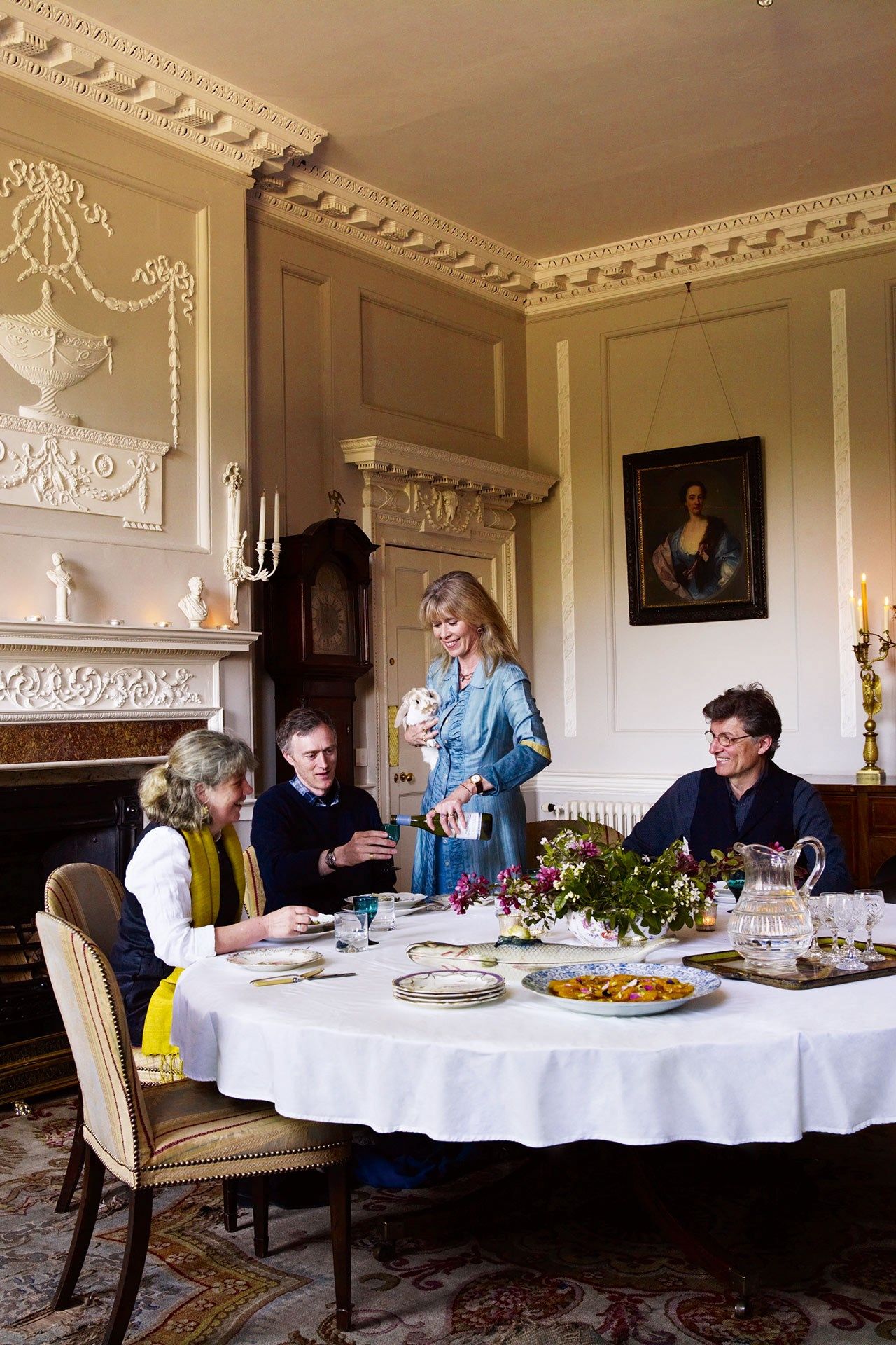 Image may contain Furniture Chair Human Person Food Meal Restaurant Dining Table Table Indoors and Room