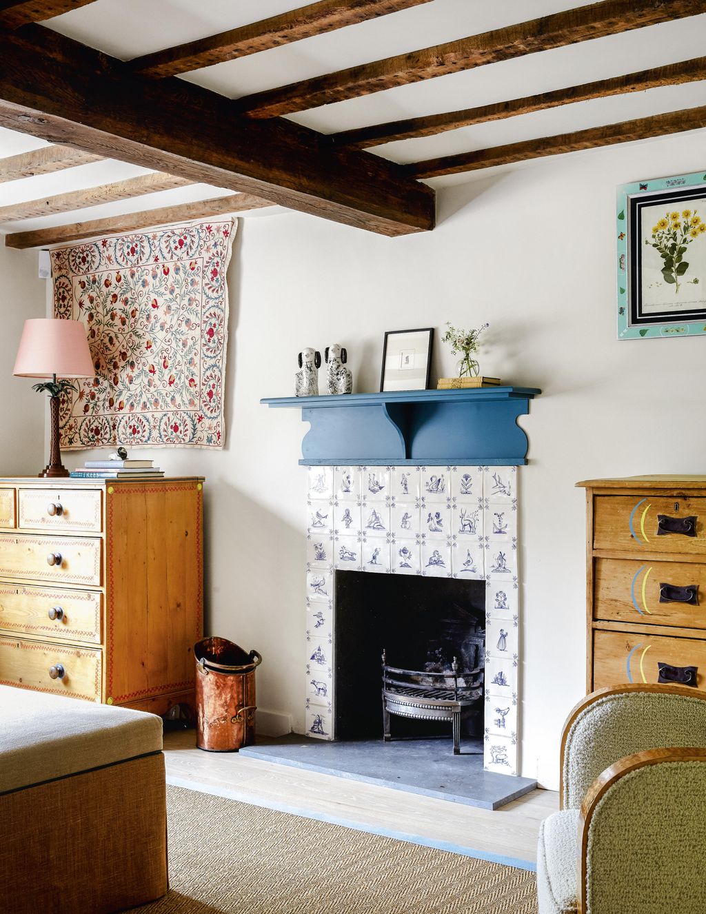 Image may contain Furniture Indoors Interior Design Living Room Room and Fireplace