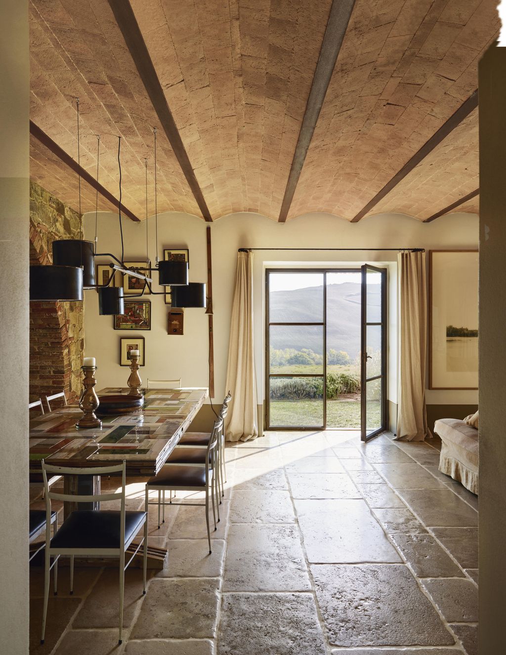 Image may contain Flooring Floor Furniture Chair Indoors Room Wood Living Room Housing and Building