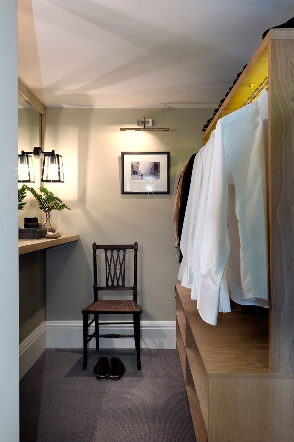 Image may contain Furniture Chair Indoors Interior Design Wood Room and Closet