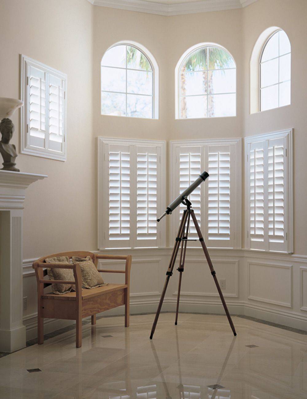 Bay window shutters create the perfect lines in any room. The Shutter Shop shutters are timeless in their design and...