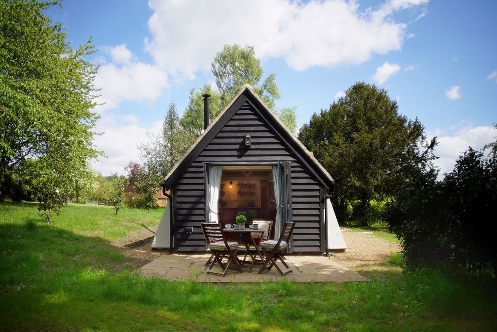 Small and sweet is how you might describe The Snuggery a tiny retreat for two down a farm track in deepest rural Kent....