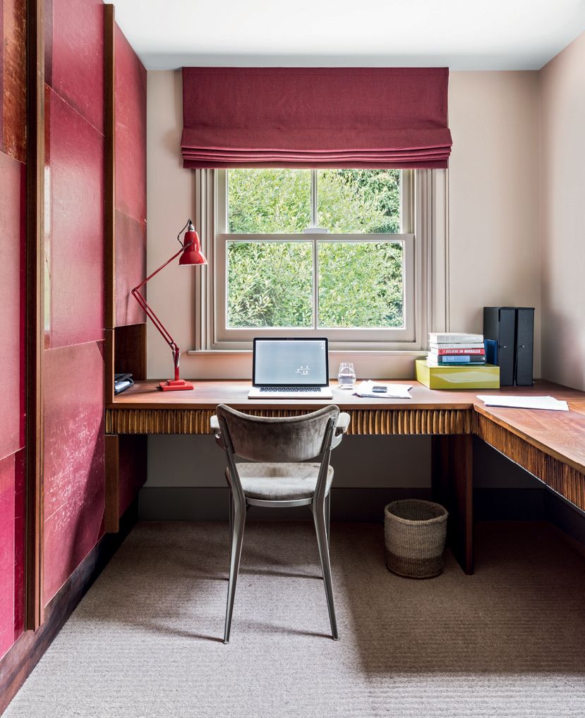 Image may contain Furniture Table Desk Chair and Home Decor