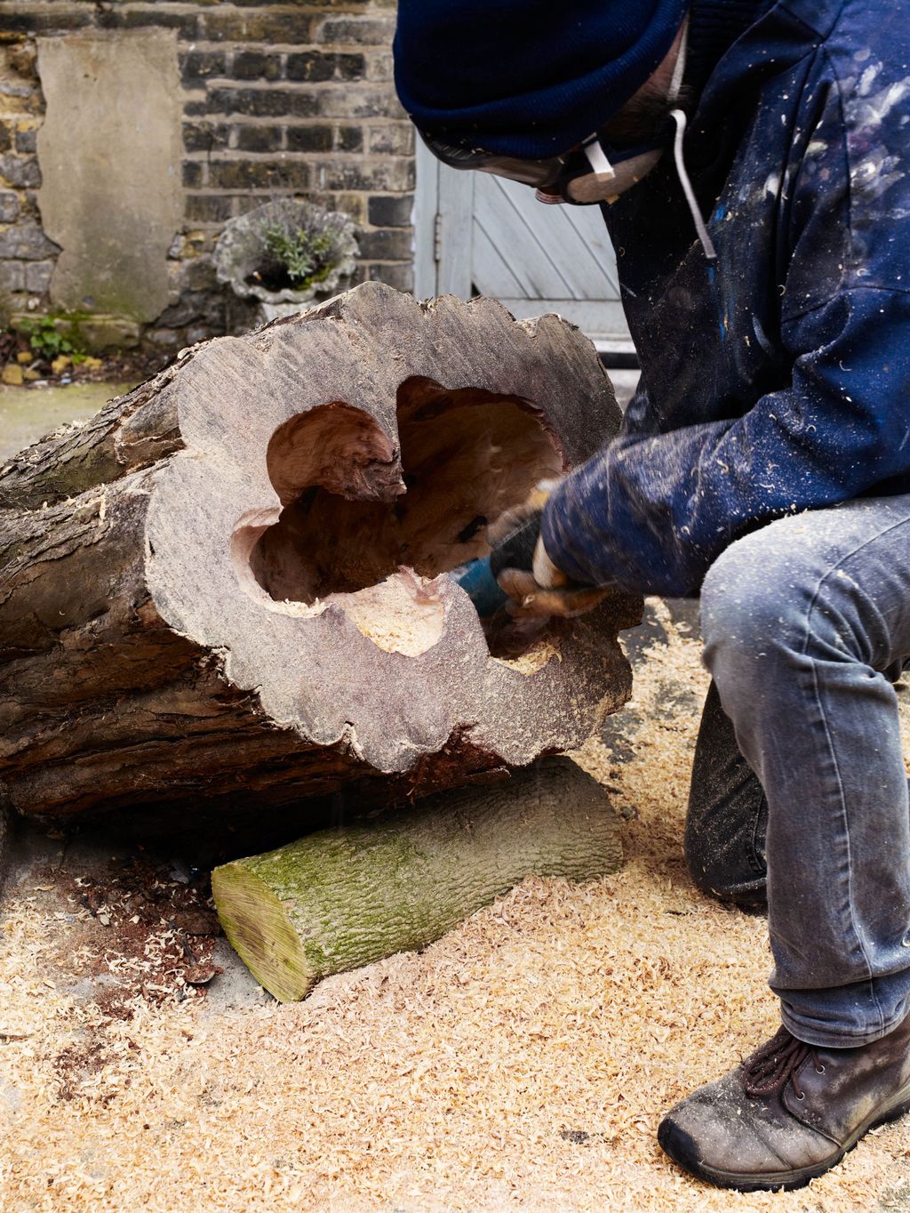 Image may contain Wood Footwear Clothing Shoe Apparel Pants Human Person Archaeology and Soil