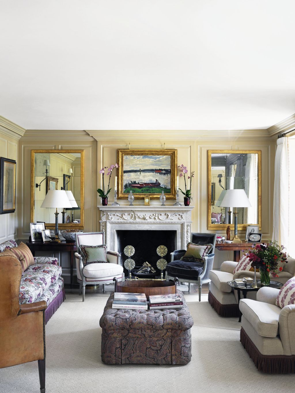 Image may contain Furniture Living Room Indoors Room Rug and Couch