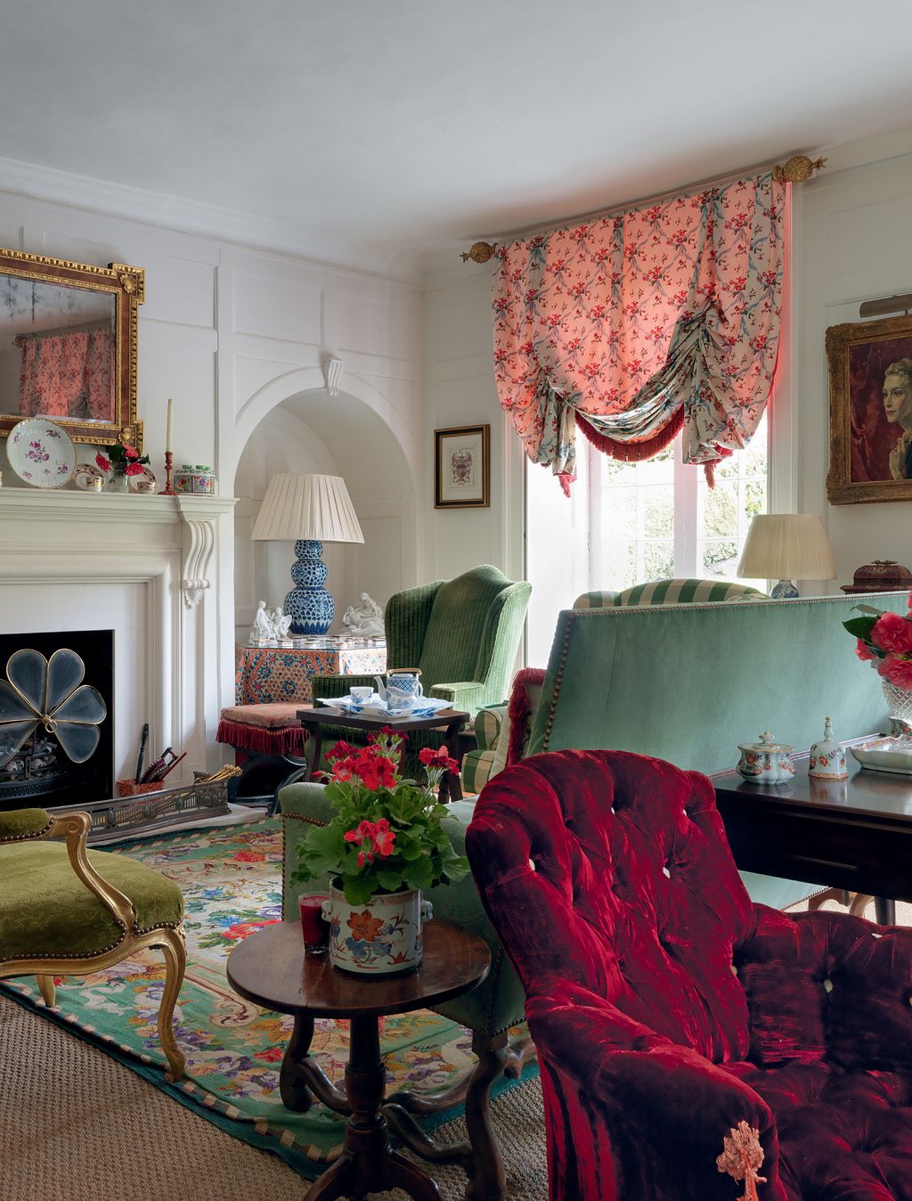 Image may contain Living Room Room Indoors Furniture Couch Chair Interior Design and Table