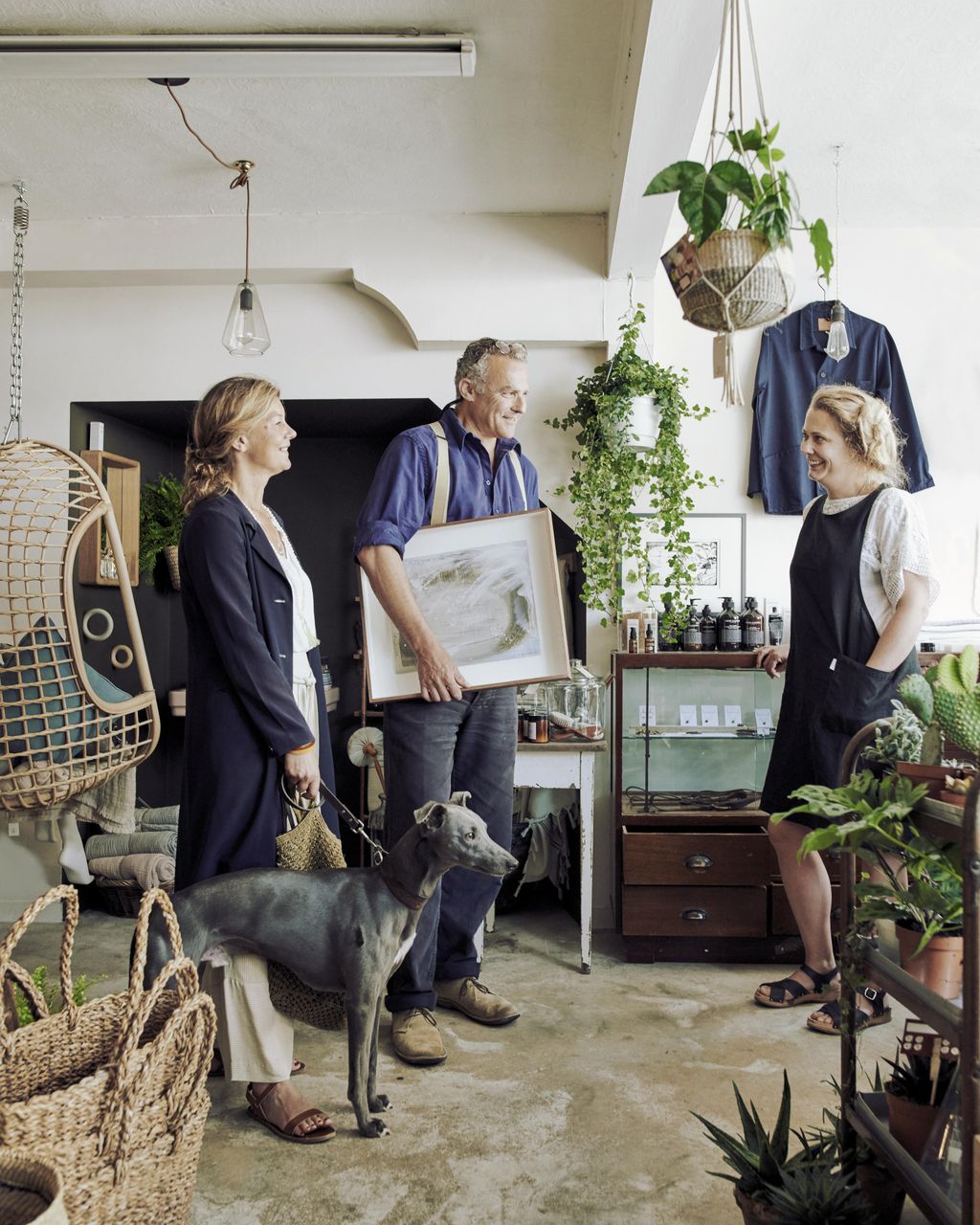 Bella Nick and Blink in Lyme Regis shop Ryder  Hope with its coowner Alice Meller.