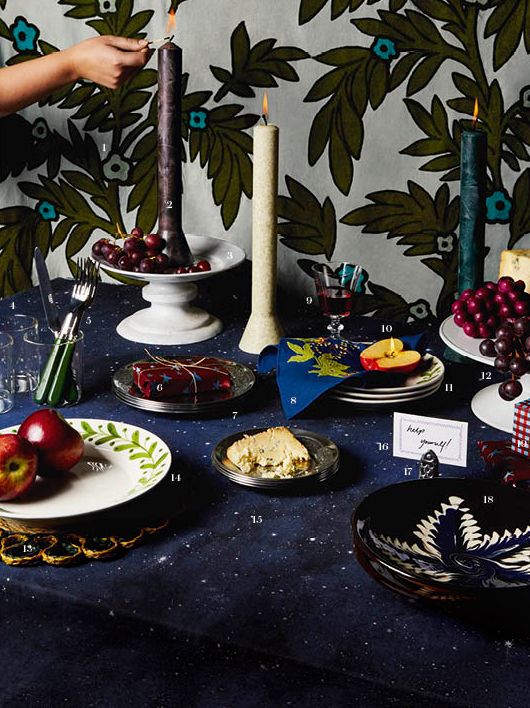 1 ‘Effigie  by Elitis cottonembroidered linen mix 316 a metre from Abbott  Boyd.   2‘Scandi Candles  25 each from Susie...