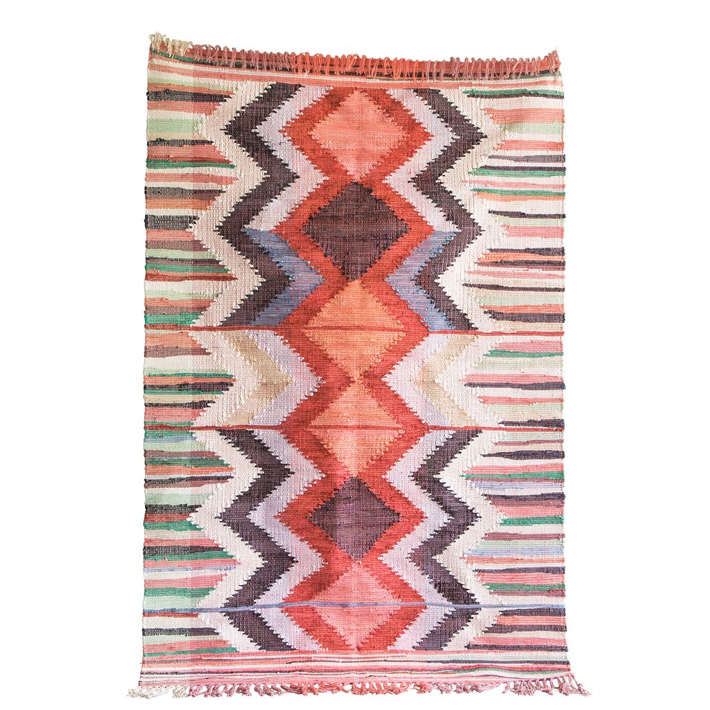 ‘Karim recycled handdyed cotton rug 180 x 120cm 89 from Graham   and Green.   buttongroup Shop now