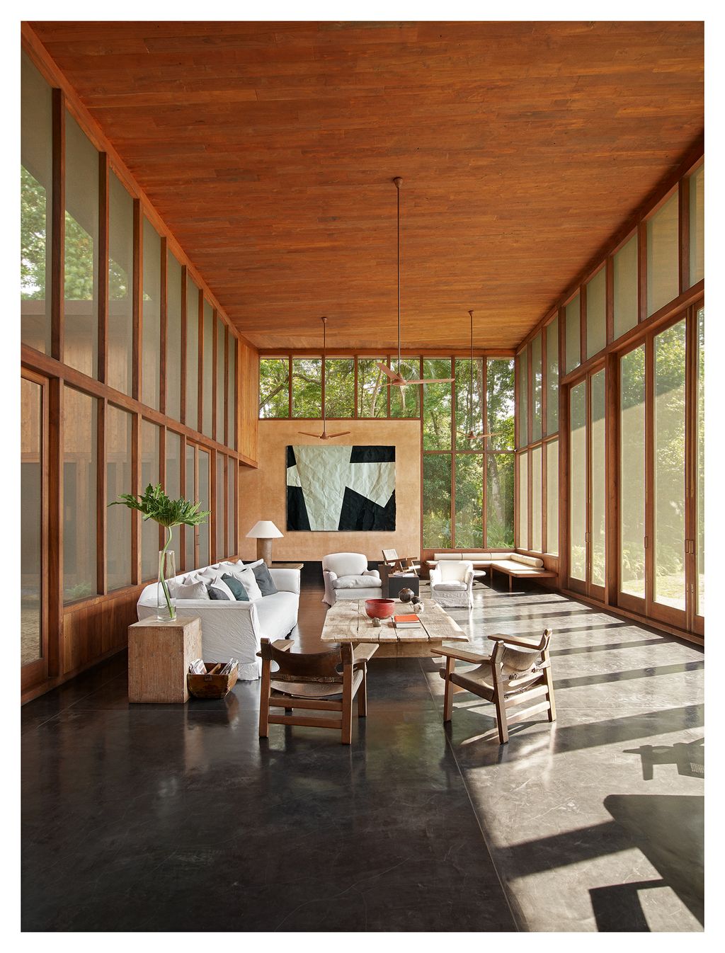 Image may contain Flooring Furniture Table Wood Coffee Table Floor Living Room Room Indoors and Chair